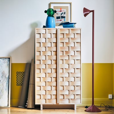 IKEA PS 2026 Cabinet, pine, 80x46x140 cm